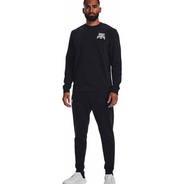 Bluza męska Rival Terry Graphic Crew Under Armour - Black