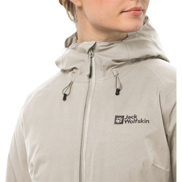 Kurtka puchowa damska, parka Stirnberg Jack Wolfskin - seal