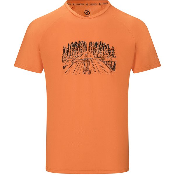 Koszulka męska Tech II Tee Dare2B - burnt orange