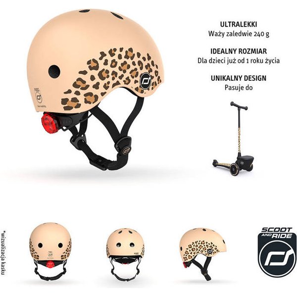 Kask juniorski 1-5 lat Scoot and Ride - wzór 2