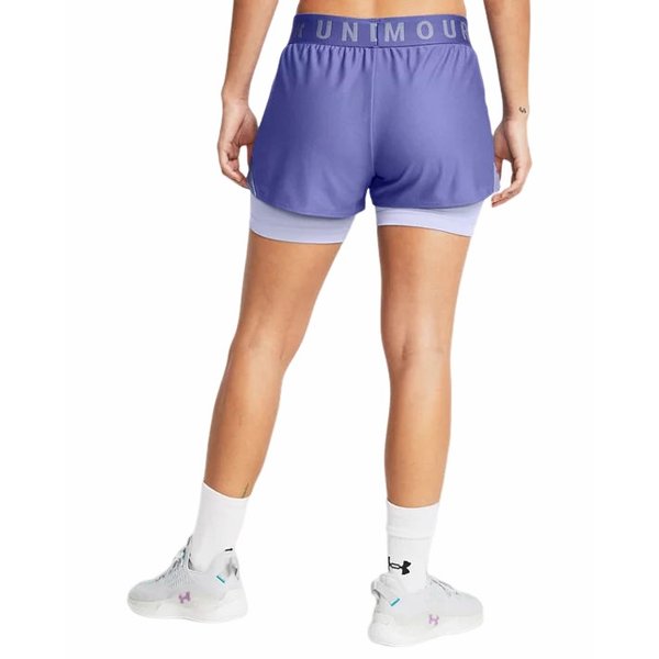 Spodenki damskie Play Up 2in1 Under Armour - niebieskie
