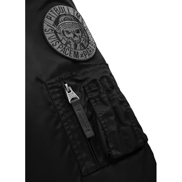 Kurtka męska Harvest Hooded Bomber Jacket Pitbull West Coast - black