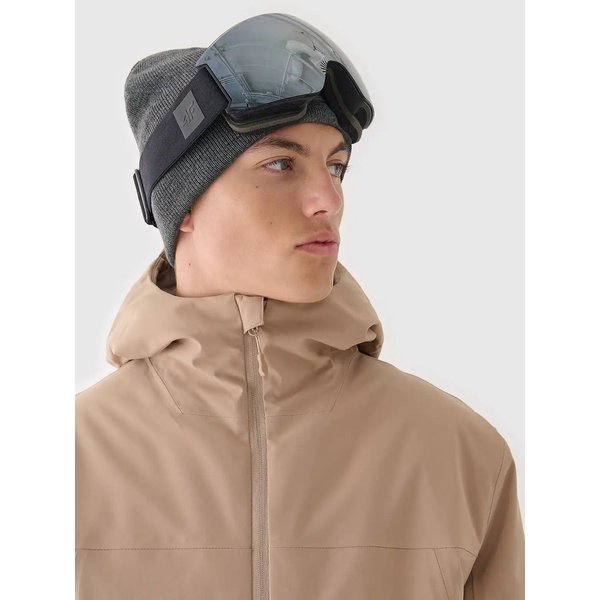 Kurtka narciarska męska TTJAM579 4F - jasny brąz