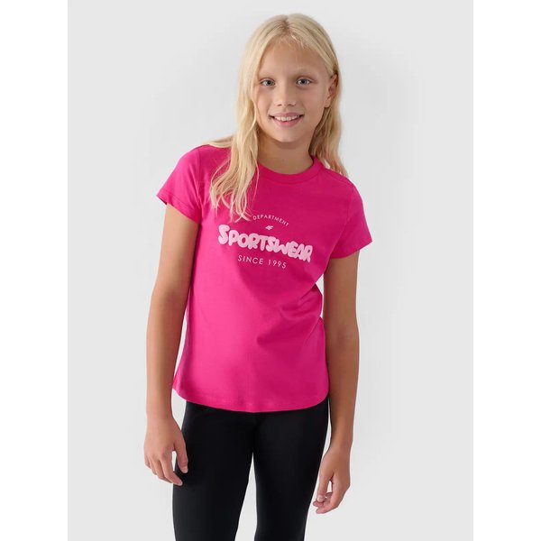 Koszulka dziewczęca TTSHF1543 4F - fuksja