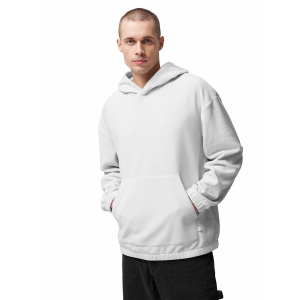 Polar męski OTHWSS24TFLEM259 Outhorn - ciepły jasny szary