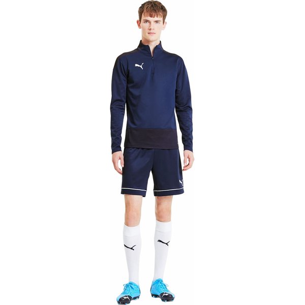 Bluza męska teamGOAL 23 Training 1/4 Zip Top Puma - granatowa