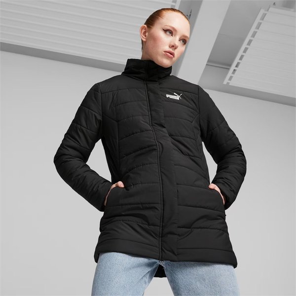 Płaszcz puchowy damski Ess Padded Jacket Puma - czarny