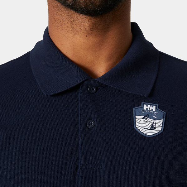 Koszulka męska polo Marstrand Helly Hansen - navy