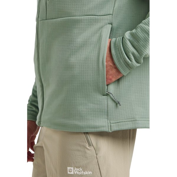 Polar męski Kolbenberg Hooded Fz Jack Wolfskin - eucalyptus