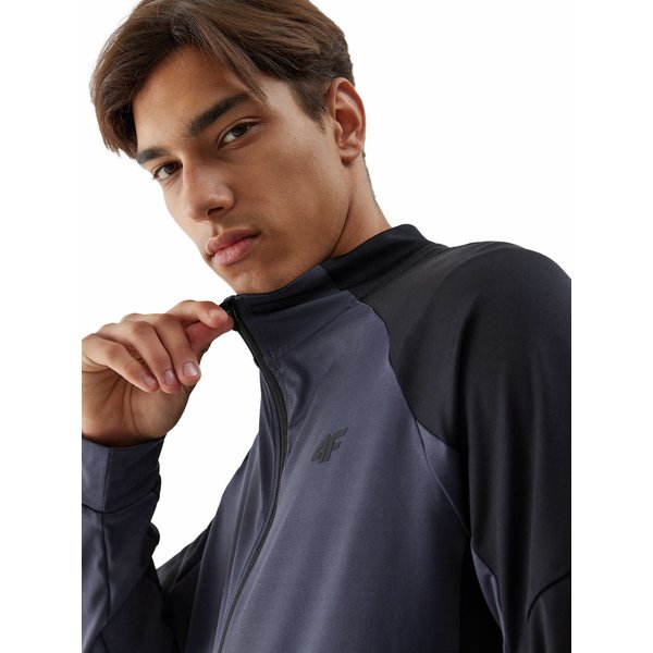 Bluza męska 4FAW23TFSWM210 4F - ciemny szary