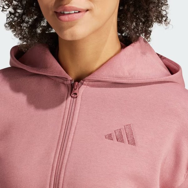 Bluza damska All SZN Fleece Full-Zip Adidas - Sandy Pink