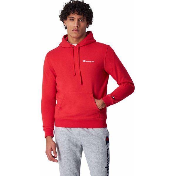 Bluza męska Embroidered Small Script Logo Legacy Champion - czerwona