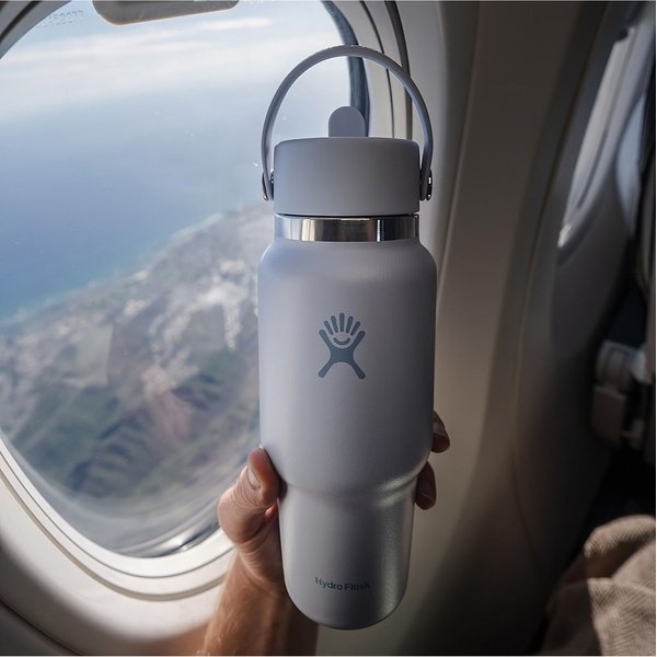 Butelka termiczna ze słomką Wide Flex Straw Travel 710ml Hydro Flask - Black