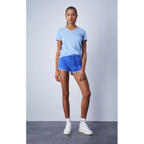 Spodenki damskie Icons Total Logo Champion - niebieskie