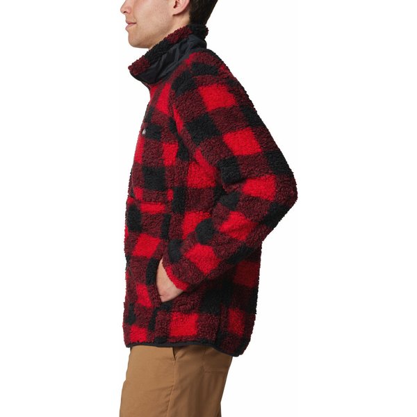 Polar męski Winter Pass Printed Fleece II Columbia - Mountain Red Check