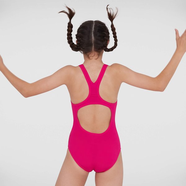 Kostium kąpielowy dziewczęcy Essential Endurance+ Medalist Speedo - różowy