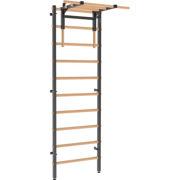 Drabinka gimnastyczna 240x80 cm z drążkiem do ćwiczeń EH-DG05 + DA31 Endorfit - czarna
