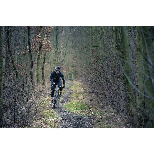 Koszulka rowerowa męska Ansino Silvini - czarny