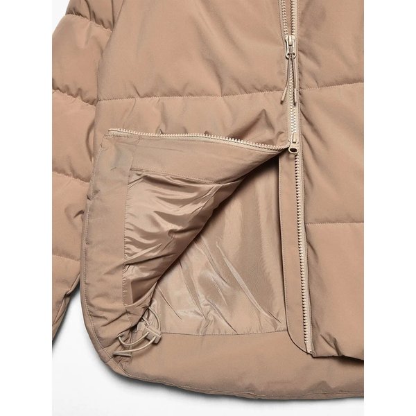 Kurtka puchowa damska TDJAF473 4F - beż