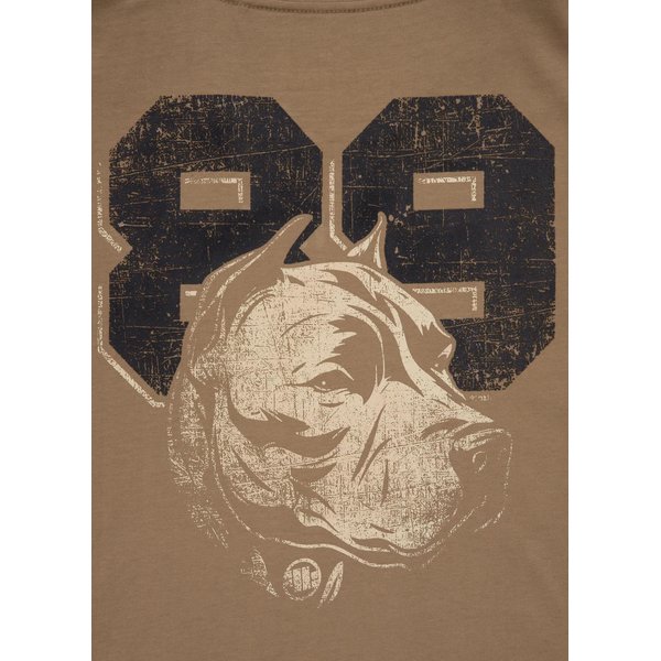 Koszulka męska Dog 89 Pitbull West Coast - brązowa