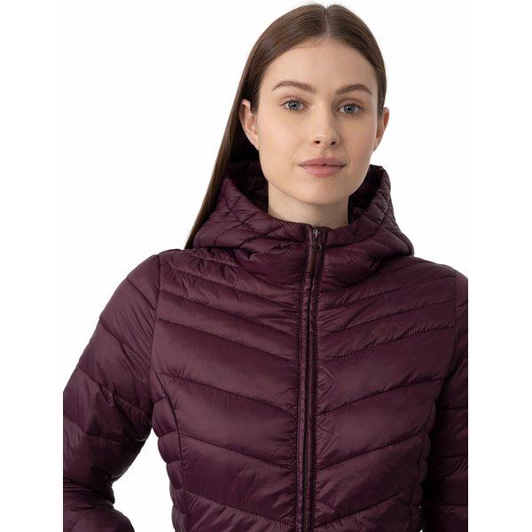 Kurtka zimowa damska 4FAW23TDJAF225 4F - ciemny fiolet