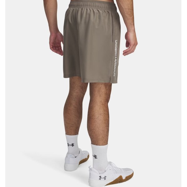 Spodenki męskie Woven Under Armour - Taupe Dusk / White