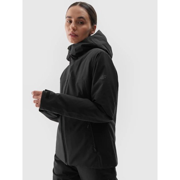 Kurtka narciarska damska TTJAF572 4F - głęboka czerń