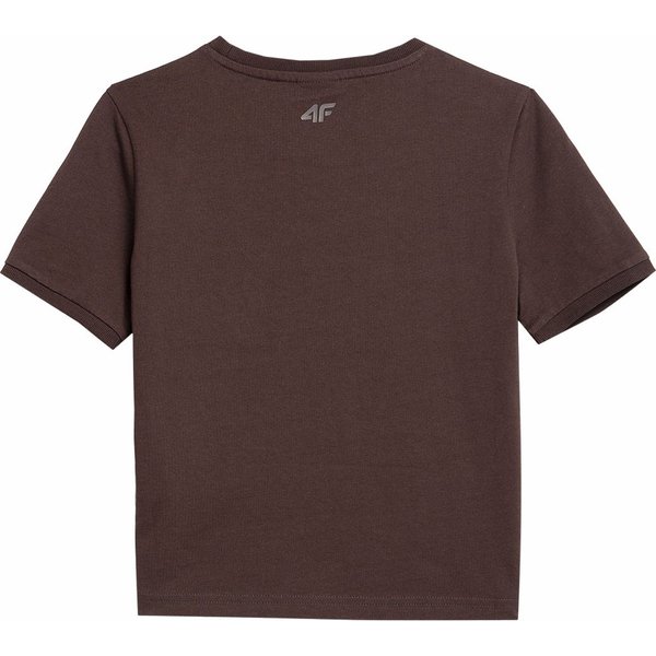 Koszulka damska 4FAW23TTSHF0879 4F - brąz