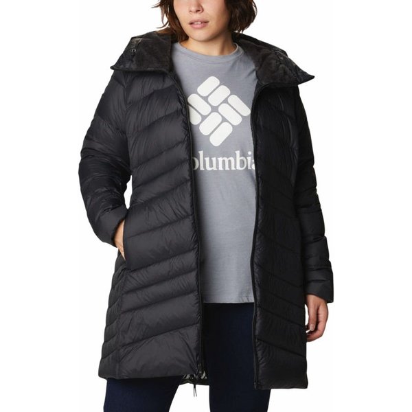 Płaszcz puchowy damski Autumn Park Down Mid Columbia - Black