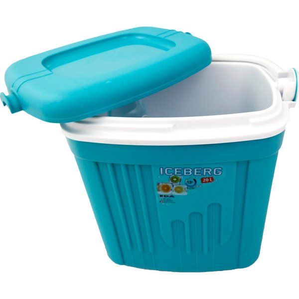 Lodówka turystyczna 20L na wkłady Iceberg EDA Plastiques - turkusowa
