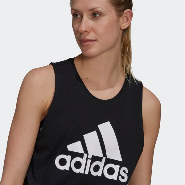 Bezrękawnik, top damski Essentials Big Logo Adidas - czarny