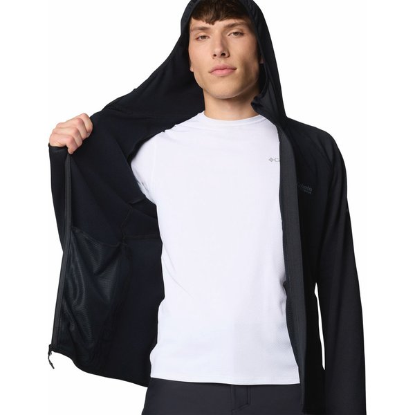 Polar męski Triple Canyon Grid Fleece Hooded FZ II Columbia - Black