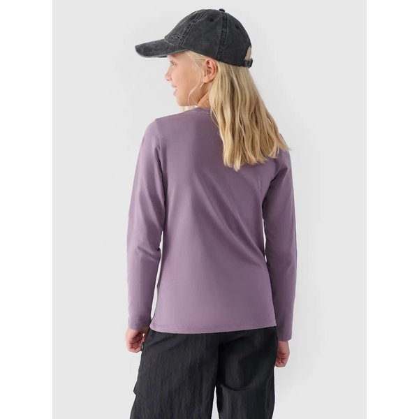 Longsleeve dziewczęcy 4FJWMM00TLONF318 4F - fiolet
