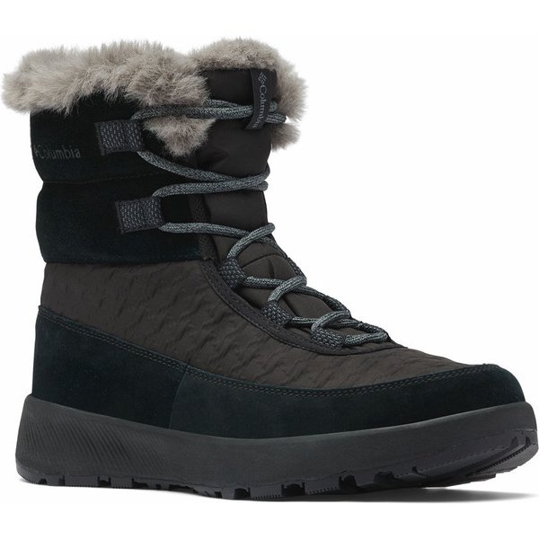 Buty, śniegowce Slopeside Peak II Luxe Waterproof Wm's Columbia - Black, Graphite