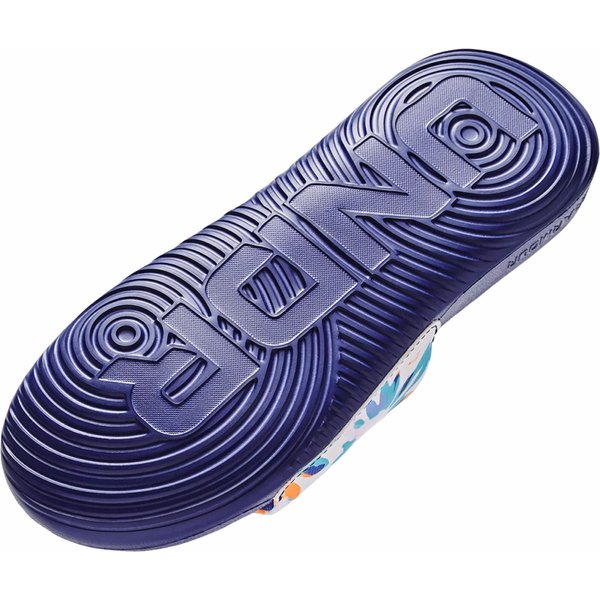 Klapki Ansa Graphic Under Armour - White / Sonar Blue