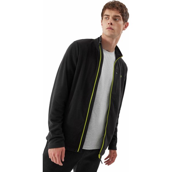 Polar męski 4FAW23TFLEM122 4F - głęboka czerń/żółty