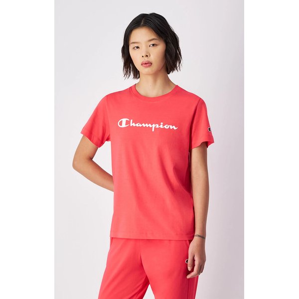 Koszulka damska Slim Fit Champion - Dark Pink