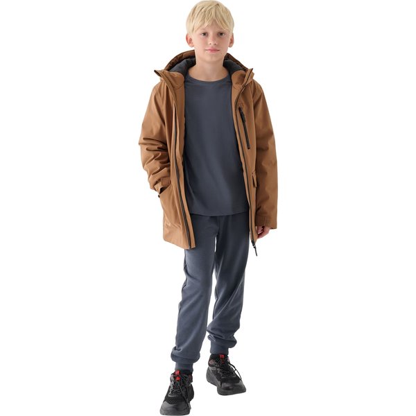 Kurtka chłopięca TJACM157 4F - jasny brąz