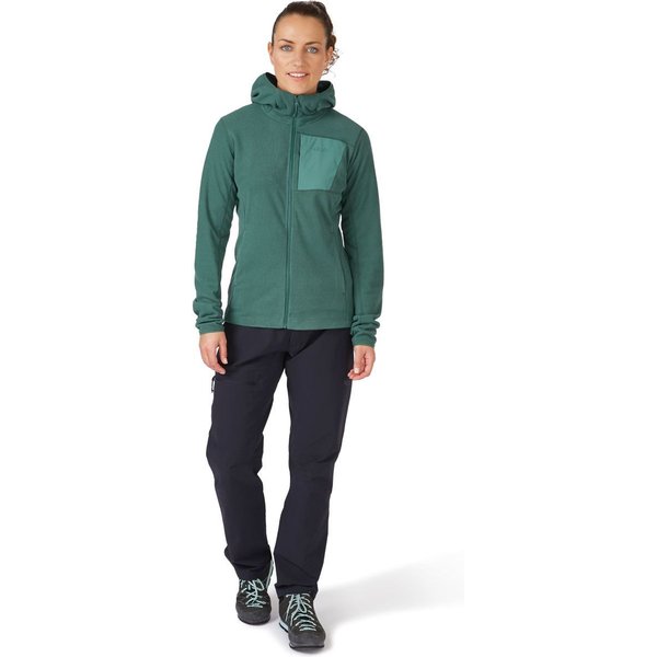 Polar damski Tecton Hoody Rab - Green Slate