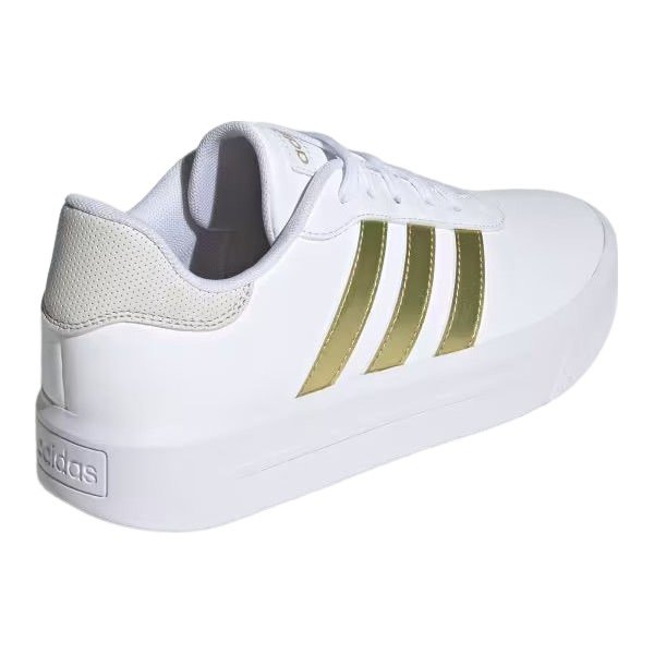 Buty Court Platform Wm's Adidas - Cloud White/Gold Metallic/Orbit Grey