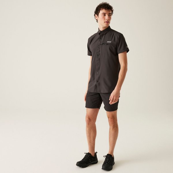 Koszula męska Travel Packaway Regatta - Ash