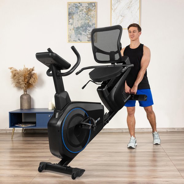 Rower poziomy elektromagnetyczny XBR6000 Gymtek - blue