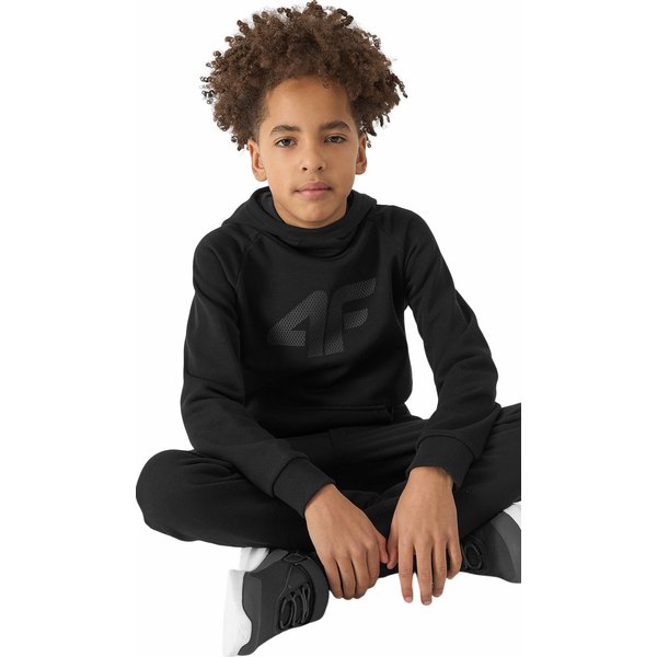 Bluza chłopięca 4FJWSS24TSWSM0925 4F - głęboka czerń