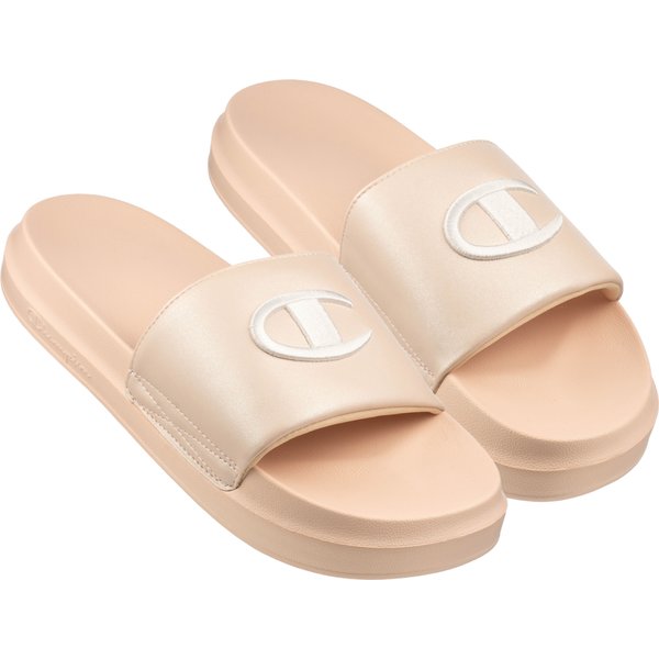 Klapki Slide Miami Platform Champion - beżowe