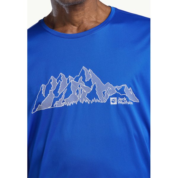 Koszulka męska Peak Graphic Jack Wolfskin - MTN vibrant blue