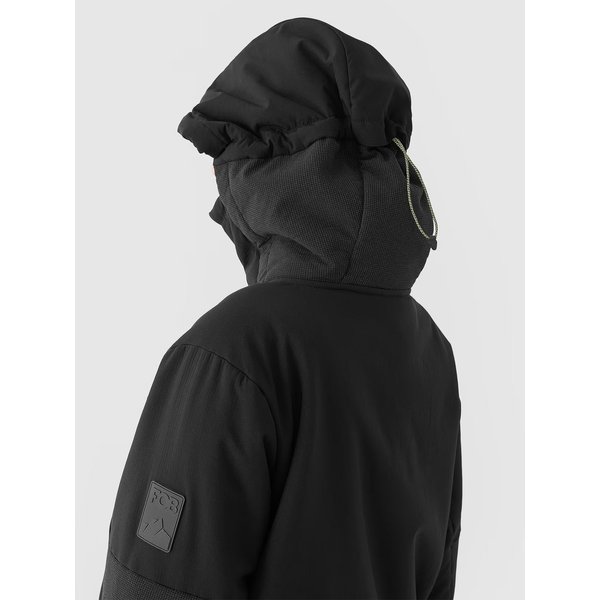 Kurtka snowboardowa damska TTJAF585 4F - głęboka czerń