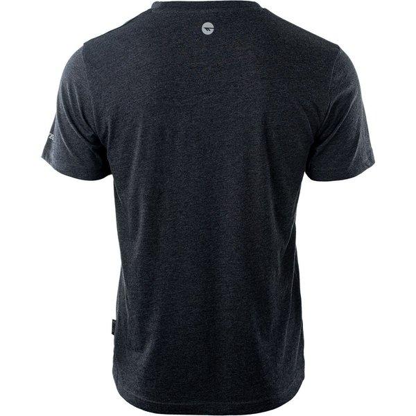 Koszulka męska Plain Hi-Tec - dark grey melange