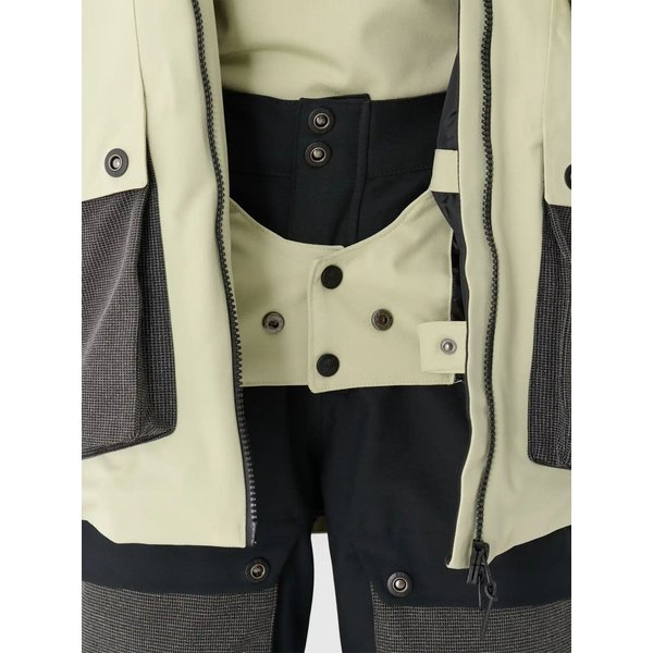 Kurtka snowboardowa damska TTJAF587 4F - oliwkowy