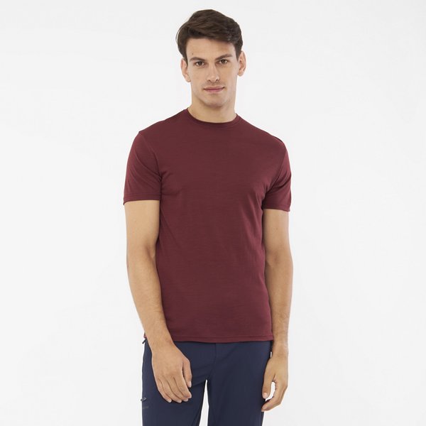 Koszulka męska Salen Man Viking - bordowy