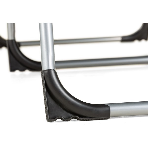 Leżak, łóżko plażowe z daszkiem Outtec - czarny